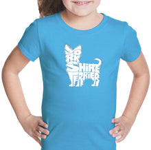 Load image into Gallery viewer, Yorkie - Girl&#39;s Word Art T-Shirt