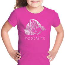 Load image into Gallery viewer, Yosemite - Girl&#39;s Word Art T-Shirt