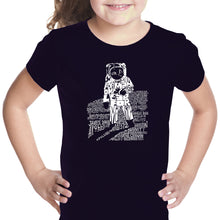 Load image into Gallery viewer, ASTRONAUT - Girl&#39;s Word Art T-Shirt