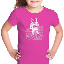 Load image into Gallery viewer, ASTRONAUT - Girl&#39;s Word Art T-Shirt