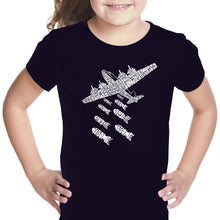 Load image into Gallery viewer, DROP BEATS NOT BOMBS - Girl&#39;s Word Art T-Shirt