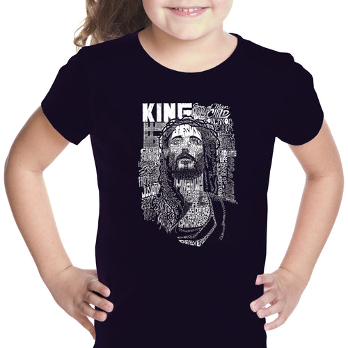 JESUS - Girl's Word Art T-Shirt