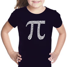 Load image into Gallery viewer, THE FIRST 100 DIGITS OF PI - Girl&#39;s Word Art T-Shirt