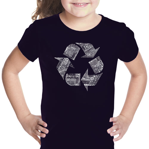 86 RECYCLABLE PRODUCTS - Girl's Word Art T-Shirt