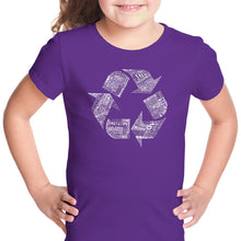 Load image into Gallery viewer, 86 RECYCLABLE PRODUCTS - Girl&#39;s Word Art T-Shirt