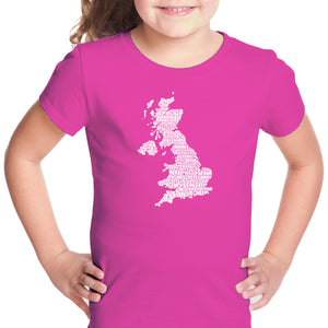 GOD SAVE THE QUEEN - Girl's Word Art T-Shirt