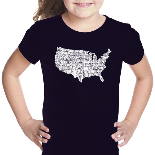 THE STAR SPANGLED BANNER - Girl's Word Art T-Shirt