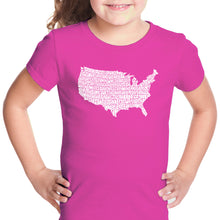 Load image into Gallery viewer, THE STAR SPANGLED BANNER - Girl&#39;s Word Art T-Shirt