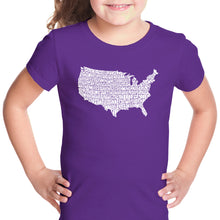 Load image into Gallery viewer, THE STAR SPANGLED BANNER - Girl&#39;s Word Art T-Shirt