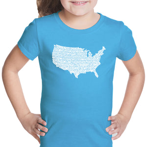 THE STAR SPANGLED BANNER - Girl's Word Art T-Shirt
