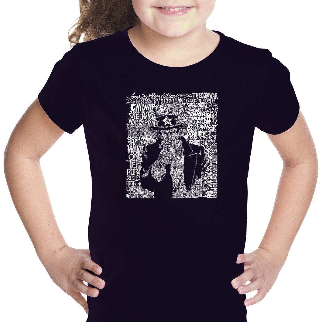 UNCLE SAM - Girl's Word Art T-Shirt