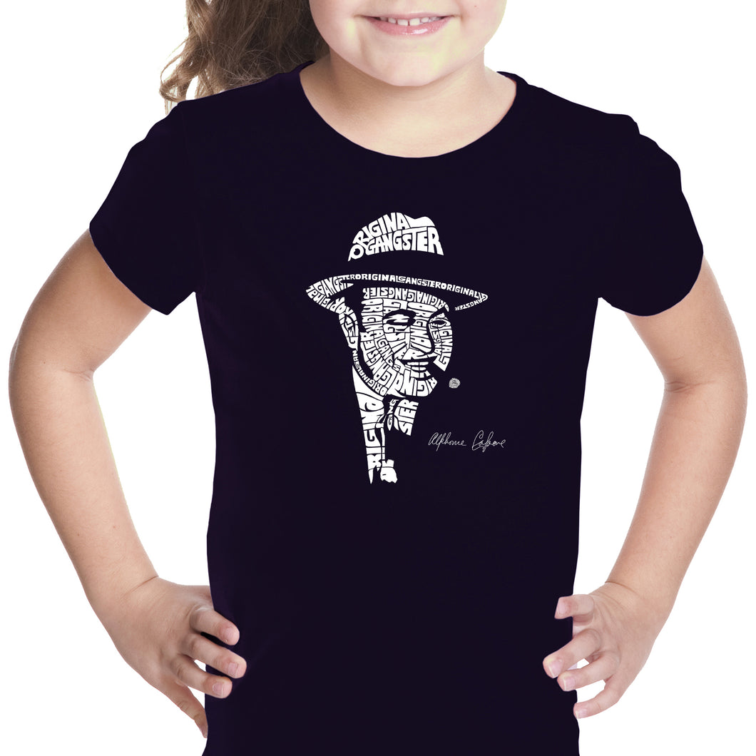 AL CAPONE ORIGINAL GANGSTER - Girl's Word Art T-Shirt