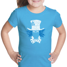 Load image into Gallery viewer, The Mad Hatter - Girl&#39;s Word Art T-Shirt