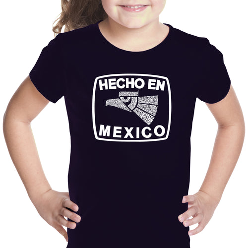 HECHO EN MEXICO - Girl's Word Art T-Shirt