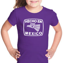 Load image into Gallery viewer, HECHO EN MEXICO - Girl&#39;s Word Art T-Shirt