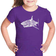 Load image into Gallery viewer, SPECIES OF SHARK - Girl&#39;s Word Art T-Shirt