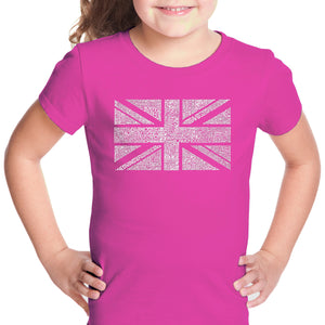 UNION JACK - Girl's Word Art T-Shirt