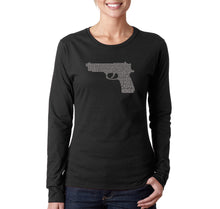 Load image into Gallery viewer, RIGHT TO BEAR ARMS - Women&#39;s Word Art Long Sleeve T-Shirt