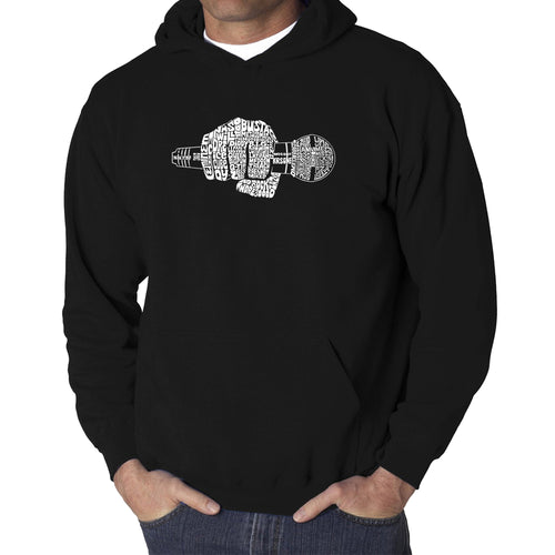 90's Rappers - Men's Word Art Hooded Sweatshirt