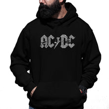 Load image into Gallery viewer, AC/DC - Men&#39;s Word Art Hooded Sweatshirt