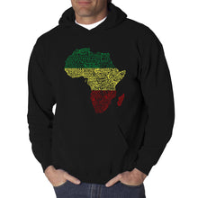 Load image into Gallery viewer, Countries in Africa - Men&#39;s Word Art Hooded Sweatshirt
