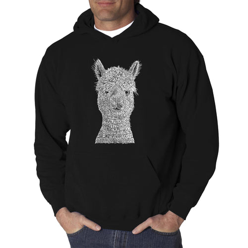 Alpaca - Men's Word Art Hooded Sweatshirt