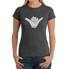 Load image into Gallery viewer, TOP WORLDWIDE SURFING SPOTS - Women&#39;s Word Art T-Shirt