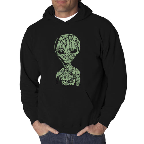 Alien - Men's Word Art Hooded Sweatshirt