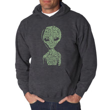 Load image into Gallery viewer, Alien - Men&#39;s Word Art Hooded Sweatshirt