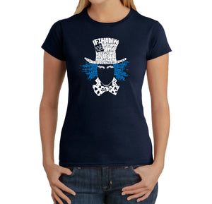 The Mad Hatter - Women's Word Art T-Shirt
