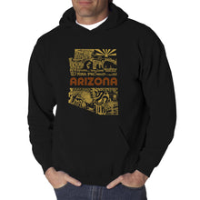 Load image into Gallery viewer, Az Pics - Men&#39;s Word Art Hooded Sweatshirt
