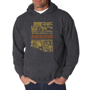 Az Pics - Men's Word Art Hooded Sweatshirt
