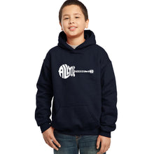 Load image into Gallery viewer, All You Need Is Love - Boy&#39;s Word Art Hooded Sweatshirt