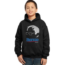 Load image into Gallery viewer, LA Pop Art Boy&#39;s Word Art Hooded Sweatshirt - Bernie Sanders 2020
