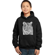 Load image into Gallery viewer, Big Cats - Boy&#39;s Word Art Hooded Sweatshirt