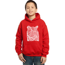 Load image into Gallery viewer, Big Cats - Boy&#39;s Word Art Hooded Sweatshirt