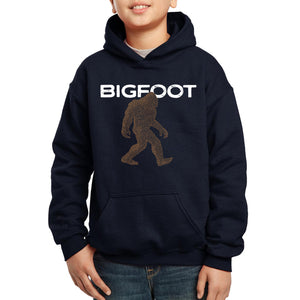 Bigfoot - Boy's Word Art Hooded Sweatshirt
