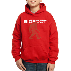 Bigfoot - Boy's Word Art Hooded Sweatshirt