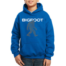 Load image into Gallery viewer, Bigfoot - Boy&#39;s Word Art Hooded Sweatshirt