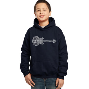 Blues Legends - Boy's Word Art Hooded Sweatshirt