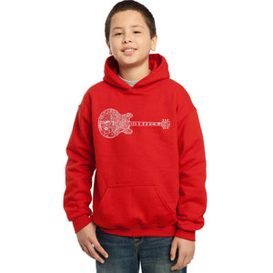 Blues Legends - Boy's Word Art Hooded Sweatshirt