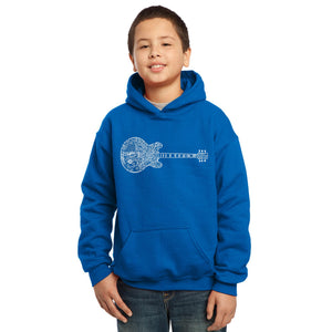Blues Legends - Boy's Word Art Hooded Sweatshirt