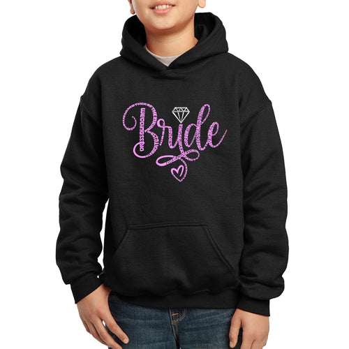 Boy's Word Art Hooded Sweatshirt - Bride