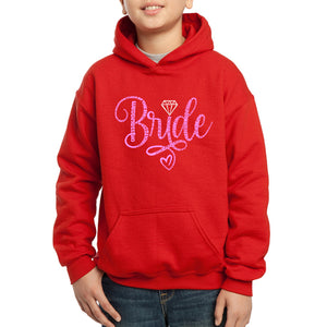 Boy's Word Art Hooded Sweatshirt - Bride