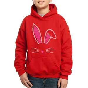 Bunny Ears  - Boy's Word Art Hooded Sweatshirt