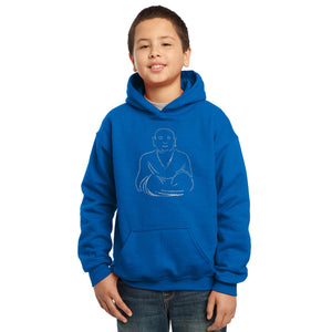 POSITIVE WISHES - Boy's Word Art Hooded Sweatshirt