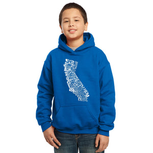 California State -  Boy's Word Art Hooded Sweatshirt