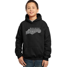 Load image into Gallery viewer, Guitar Head - Boy&#39;s Word Art Hooded Sweatshirt