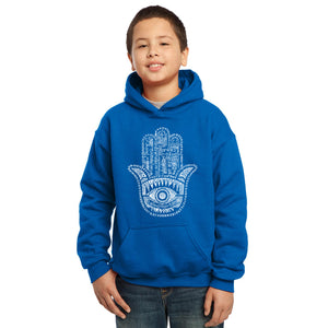 Hamsa - Boy's Word Art Hooded Sweatshirt