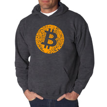 Load image into Gallery viewer, Bitcoin  - Men&#39;s Word Art Hooded Sweatshirt